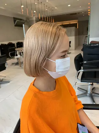 ショート オリーブ カラー✨有坂映哉のヘアスタイル