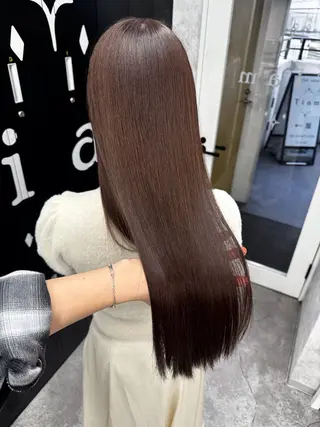 セミロング カラー Tiam タクミのヘアスタイル