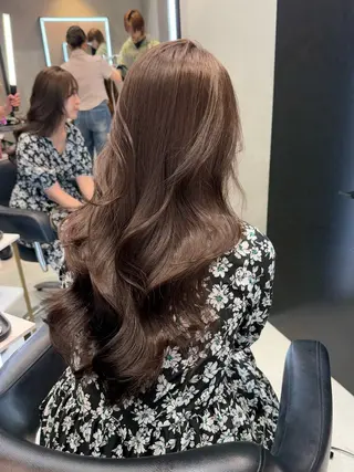ロング 韓国✖️網紅🖤 パーマYURIYAのヘアスタイル