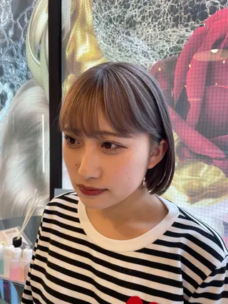 ショート カラー KOGA／ パーマモデル募集のヘアスタイル