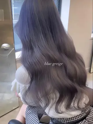 セミロング カラー ヘアアレンジ アイブロウ ユズキ/銀座似合わせ カット♡透明感カラーのヘアスタイル