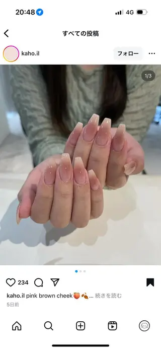 ネイル belle nail 1552のネイルデザイン