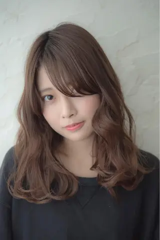 ロング カラー 青木 啓輔のヘアスタイル