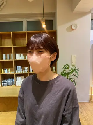 ショート 大人可愛い♡コテ巻き パーマ🌼杉田 萌恵のヘアスタイル