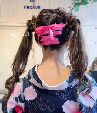 ロング ヘアアレンジ ヘアアレンジ🪿イデ ミユウ🪿のヘアスタイル