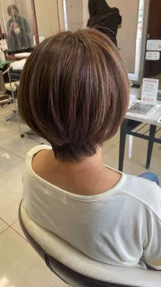 ショート カラー 牧野恭平 【★酸性縮毛矯正★】のヘアスタイル