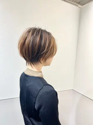 ショート カラー 長野 智史のヘアスタイル
