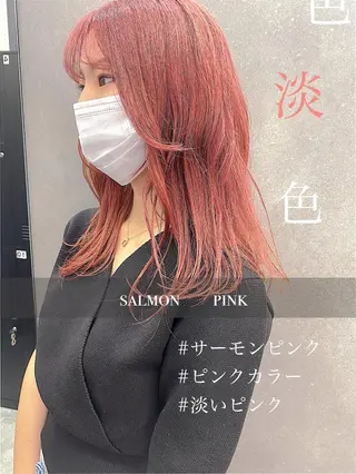 セミロング カラー パーマ ヘアアレンジ メンズ キッズ ネイル マツエク・マツパ 韓国🇰🇷レイヤー カットオリーブカラーのヘアスタイル