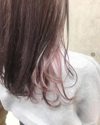 セミロング カラー ヘアアレンジ Satsuki ✂︎♡のヘアスタイル