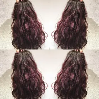 ロング カラー ヘアアレンジ 白髪ぼかしハイライト 茗荷谷駅徒歩2分のヘアスタイル