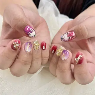 ショート 池袋痛ネイル Nok. 渡辺のネイルデザイン