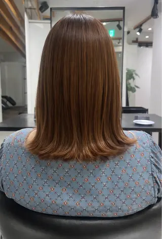 ミディアム ミディアム／ ヒグレアキコのヘアスタイル