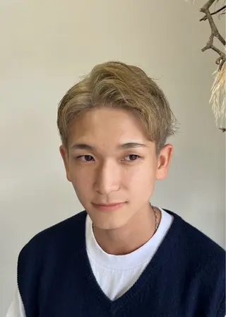 カラー メンズ 川原 元気のヘアスタイル