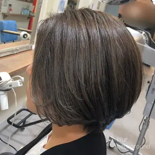 ミディアム カラー 金島 青のヘアスタイル