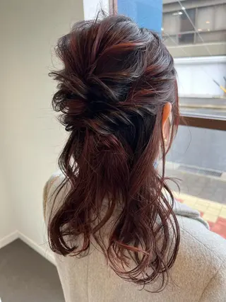 セミロング ヘアアレンジ letterby novel  はるみのヘアスタイル