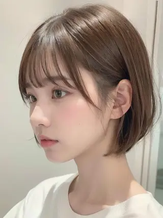 ショート 毛流れパーマ職人 岡田大樹のヘアスタイル