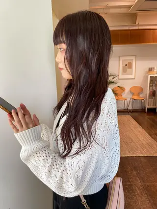 ロング カラー レイヤー🌟艶カラー 🕊まやのヘアスタイル