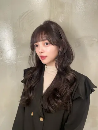 ロング 韓国✖️網紅🖤 パーマYURIYAのヘアスタイル