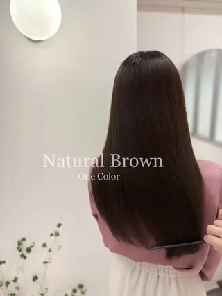 セミロング カラー ヘアアレンジ 二ヶ月綺麗なデザイン カット/星野六三四のヘアスタイル