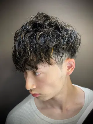 ショート パーマ メンズ ⚡️メンズ特化⚡️ 倉林 隼大のヘアスタイル