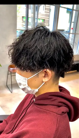 ショート パーマ メンズ 🦩パーマン🦩佐藤 航太のヘアスタイル