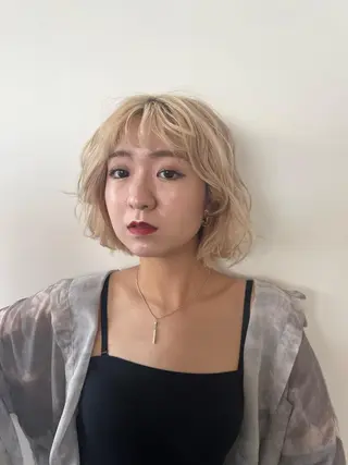 ショート シャドウパーマ No.1うえちりくのヘアスタイル