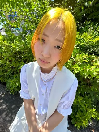 ショート カラー 透明感カラーブリーチ 🌼シゲモトアヤ🌼のヘアスタイル