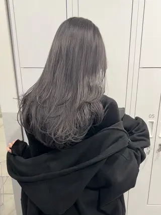 セミロング カラー Sanaダブルカラー ✨️パルコ徒歩1分のヘアスタイル