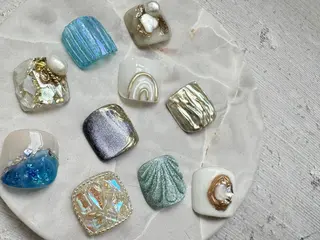 ネイル Miimo💅🏻 ほのか‪ ·͜·♡‬のネイルデザイン