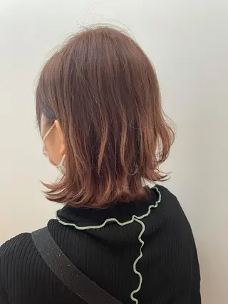 ミディアム ショート/脱白髪染め ☆宇﨑悠実のヘアスタイル