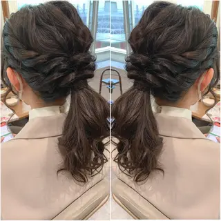 セミロング ヘアアレンジ 韓国hair🦋 Nanaのヘアスタイル