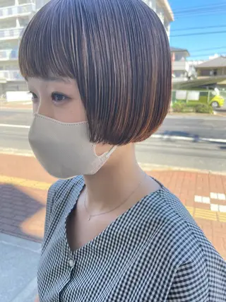ショート グラスペディア所属・森安 華楠のヘアスタイル