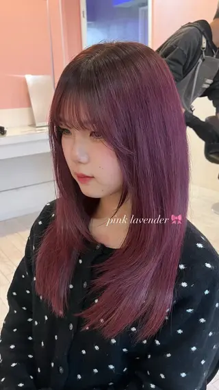 ロング カラー ハイトーン/ゆるふわ 🧚𖥔ׁTOMO♡のヘアスタイル