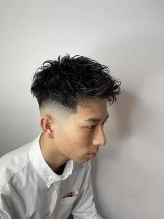 ショート パーマ メンズ 【men's Lapis横浜】海人のヘアスタイル