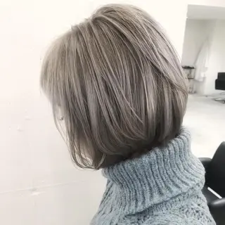 ミディアム カラー 鳥丸 真一のヘアスタイル