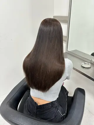 ロング カラー 似合わせレイヤー/ 縮毛矯正🎀minaのヘアスタイル