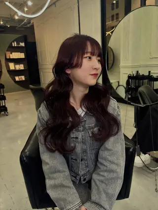 セミロング カラー Maison Halu YUKIのヘアスタイル