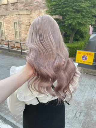 ロング カラー メンズ ☁️かずき☁️青.紫 推し活カラー💫のヘアスタイル