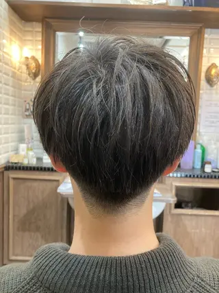ミディアム メンズ ルピナス中田店長 山口大地のヘアスタイル