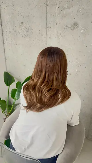 セミロング カラー KANNA🩵 /nico心斎橋のヘアスタイル