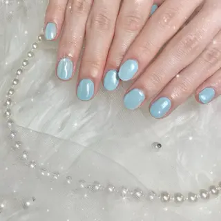 ネイル Blue daisy RIN🎀のネイルデザイン