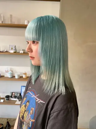 カラー 石江 奈琉のヘアスタイル