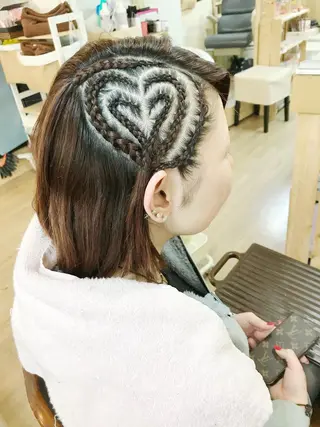 ミディアム ヘアアレンジ キッズ 早朝✨ヘアセット 着付け/清水玲歌のヘアスタイル