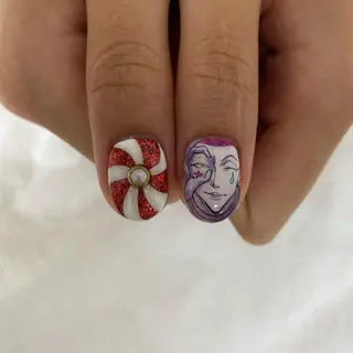 ショート 池袋痛ネイル Nok. 渡辺のネイルデザイン