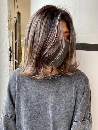 ミディアム カラー welring hair salonのヘアスタイル