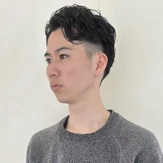 メンズ パーマ ショート 天王寺阿倍野/メンズ /REIJI🌟のヘアスタイル