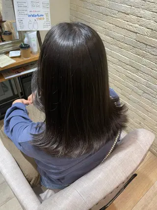 ミディアム カラー Hika.ハイトーン 髪質改善🩵ᩚ🫧のヘアスタイル