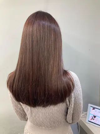 ロング カラー ブリーチ&似合せボブ 田中寛十のヘアスタイル