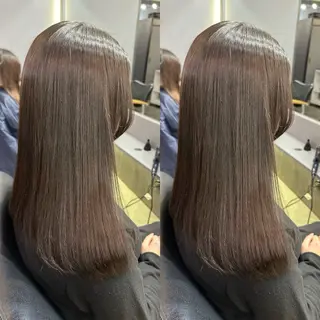 ロング カラー 髪質改善🩵縮毛矯正 代々木/木下のヘアスタイル
