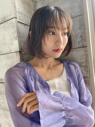 ミディアム 🖤🤍石川 アイリ🤍🖤のヘアスタイル